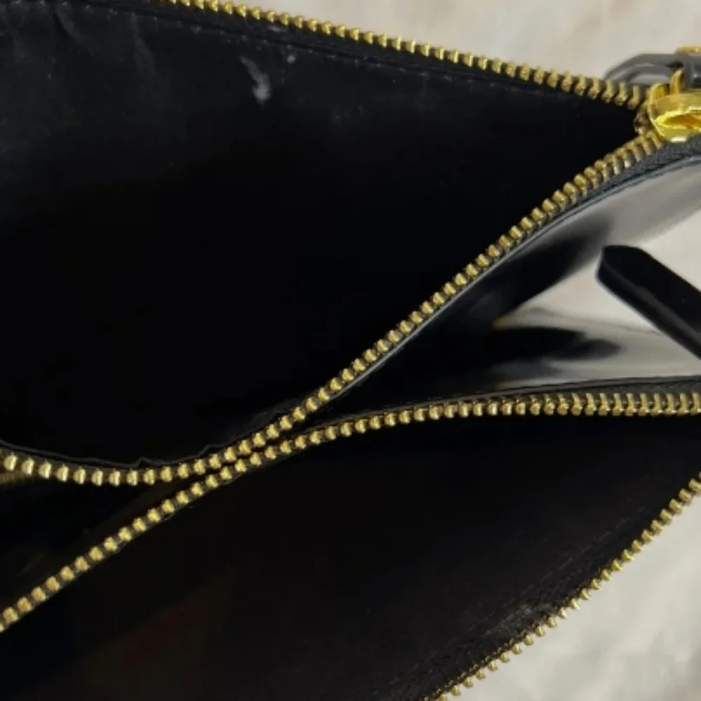 Zimmermann Black Patent Leather Zip Clutch Wristlet